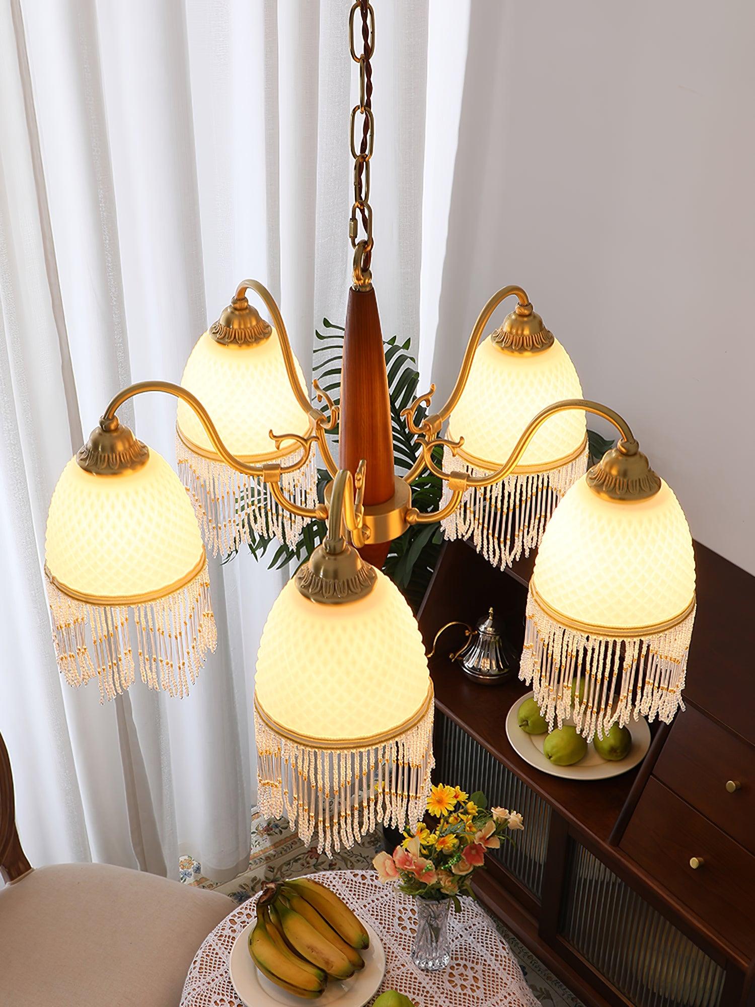 Aurora Kronleuchter Quaste Glas Vintage-Letslighting