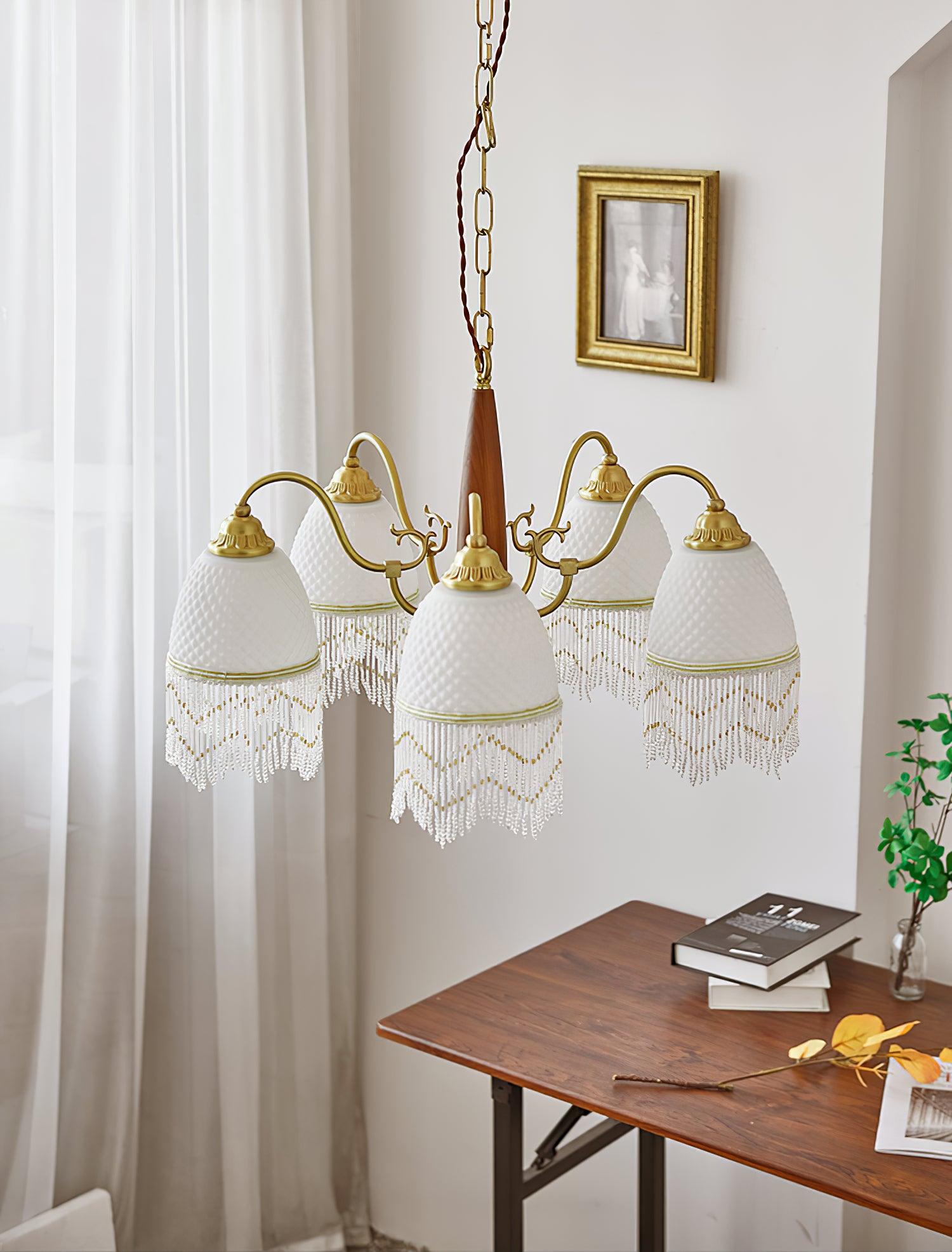 Aurora Kronleuchter Quaste Glas Vintage-Letslighting