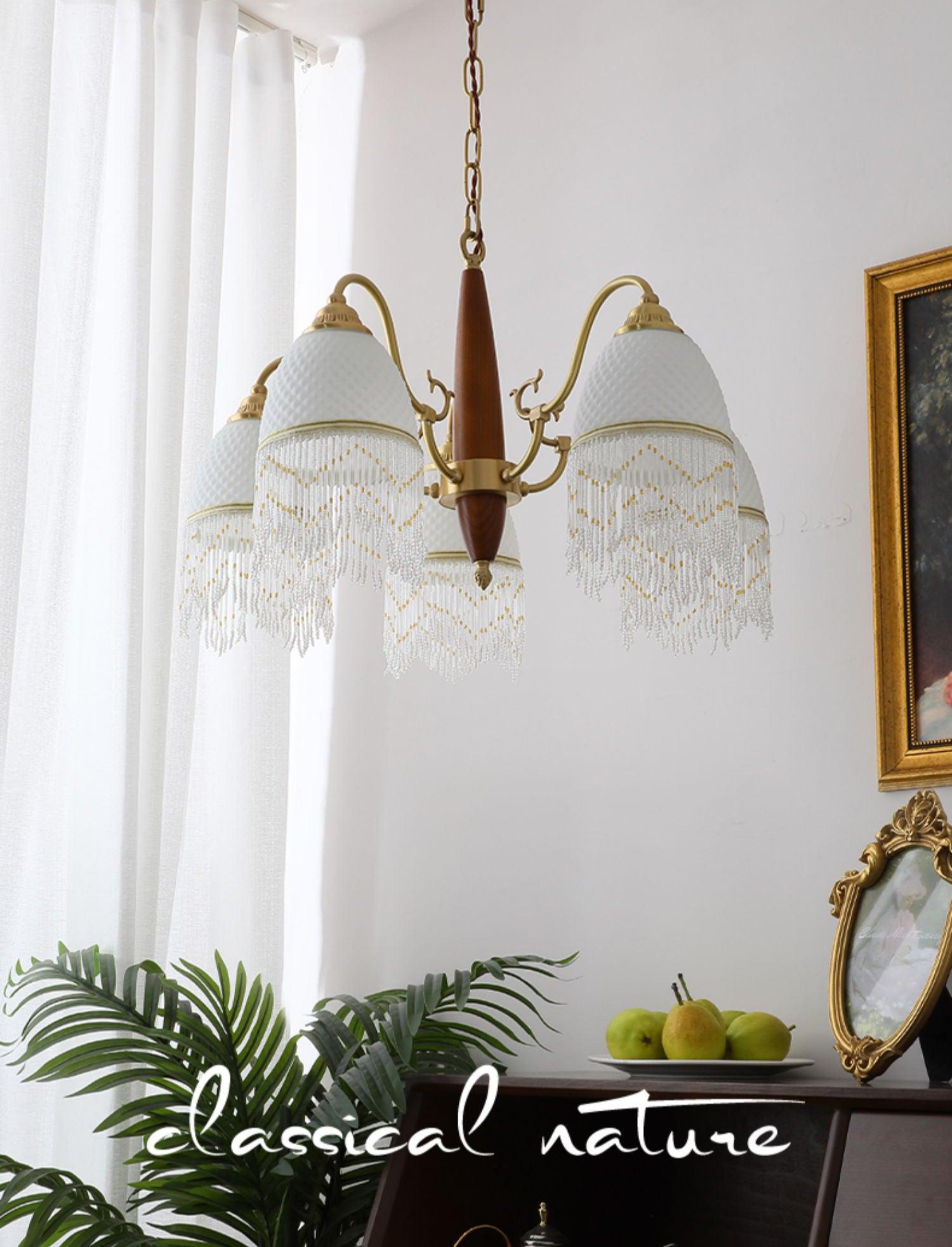 Aurora Kronleuchter Quaste Glas Vintage-Letslighting