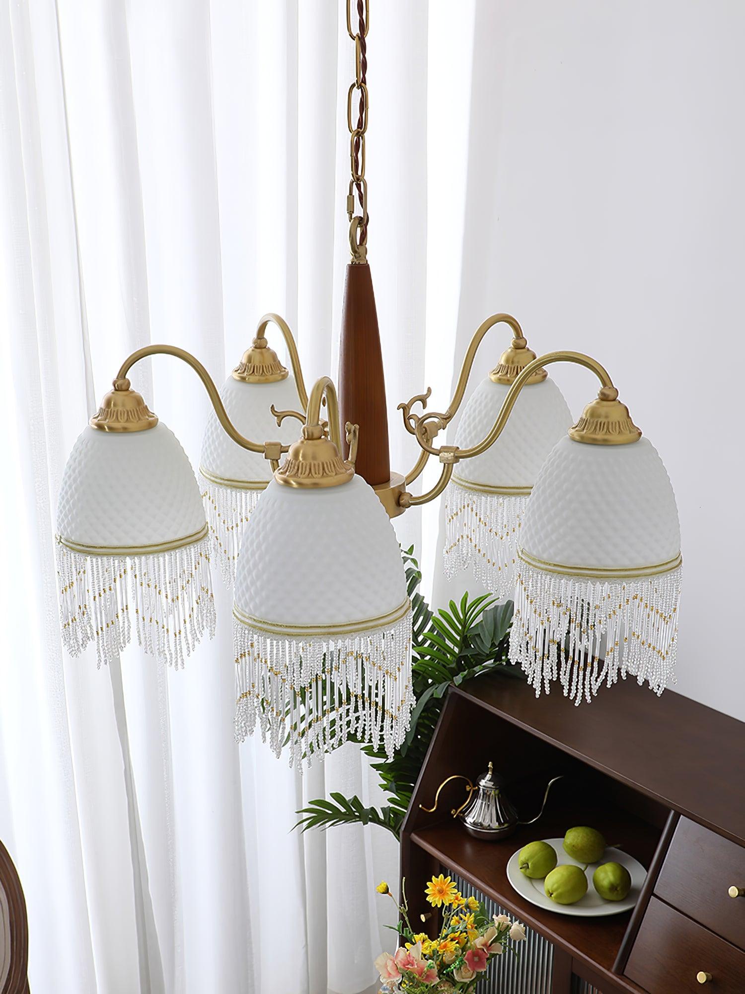 Aurora Kronleuchter Quaste Glas Vintage-Letslighting