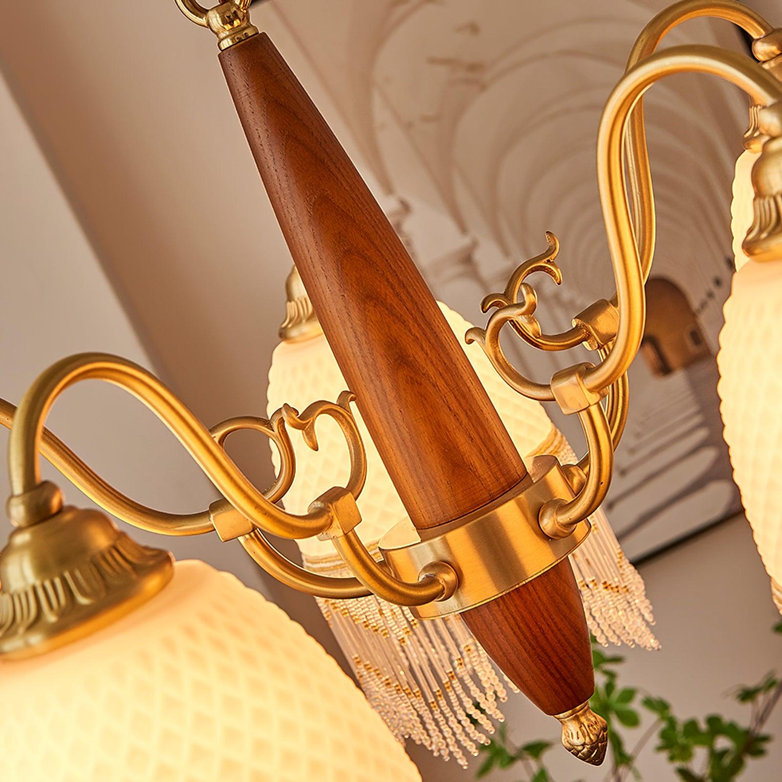 Aurora Kronleuchter Quaste Glas Vintage-Letslighting