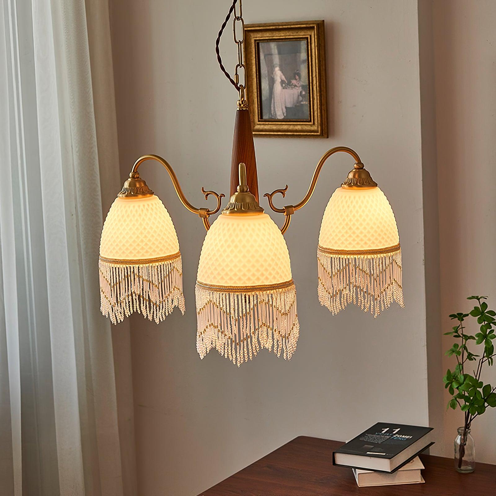 Aurora Kronleuchter Quaste Glas Vintage-Letslighting