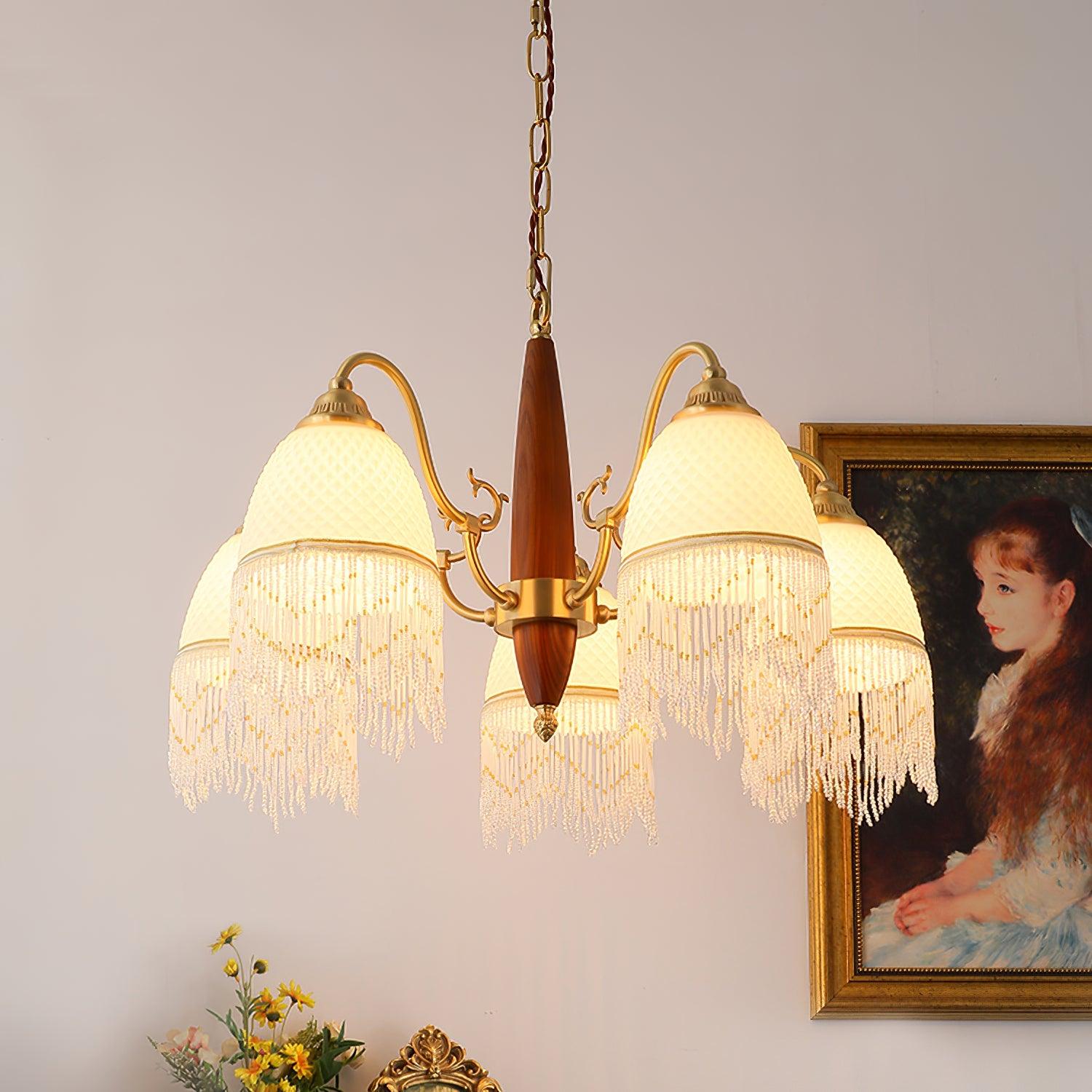 Aurora Kronleuchter Quaste Glas Vintage-Letslighting