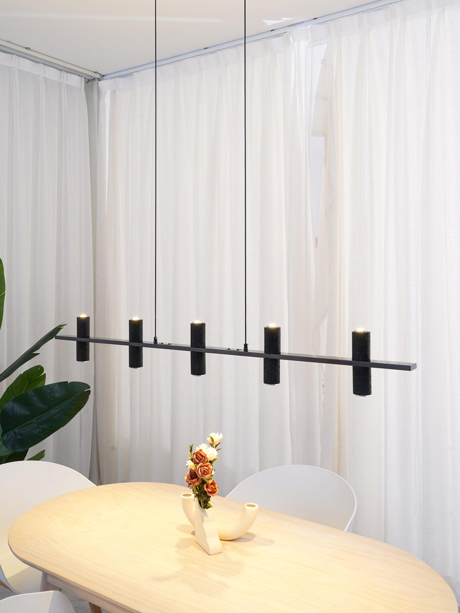 Aurora Minimalistische Parallel-Pendelleuchte aus Stein-Letslighting