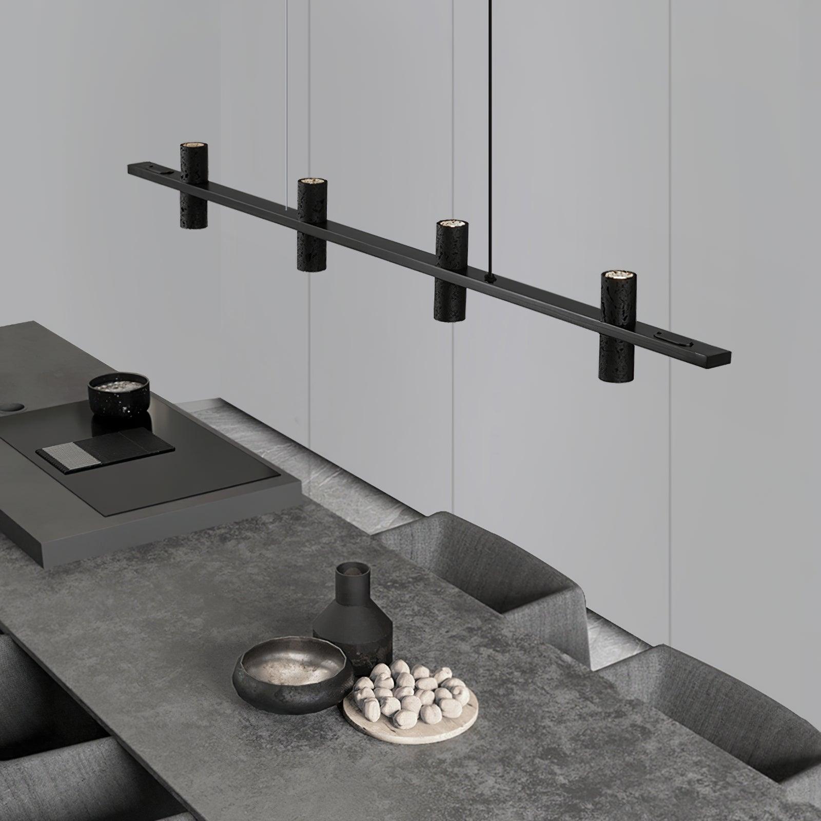 Aurora Minimalistische Parallel-Pendelleuchte aus Stein-Letslighting