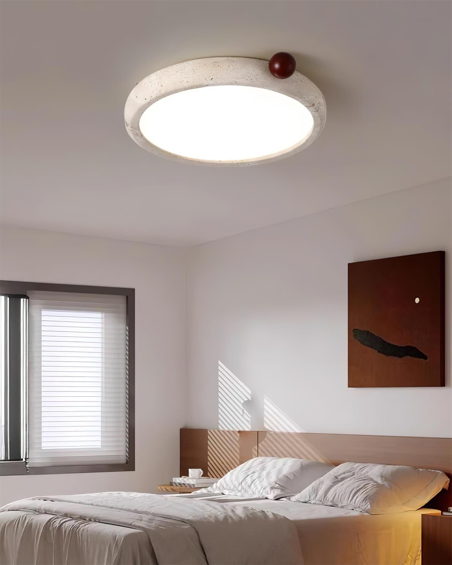 Ritta Cute Travertine Round Ceiling Light - Letslighting