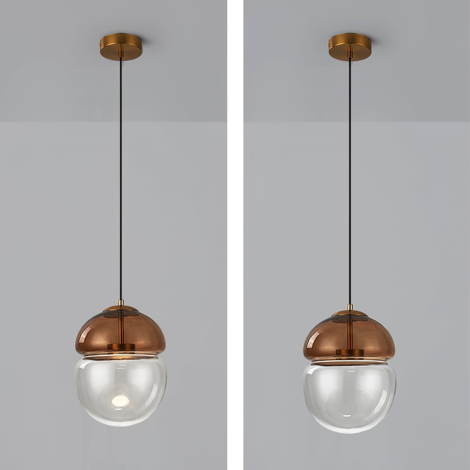 Aged Moderne Minimalistische Pendelleuchte aus Kuppelförmigem Glas-Letslighting