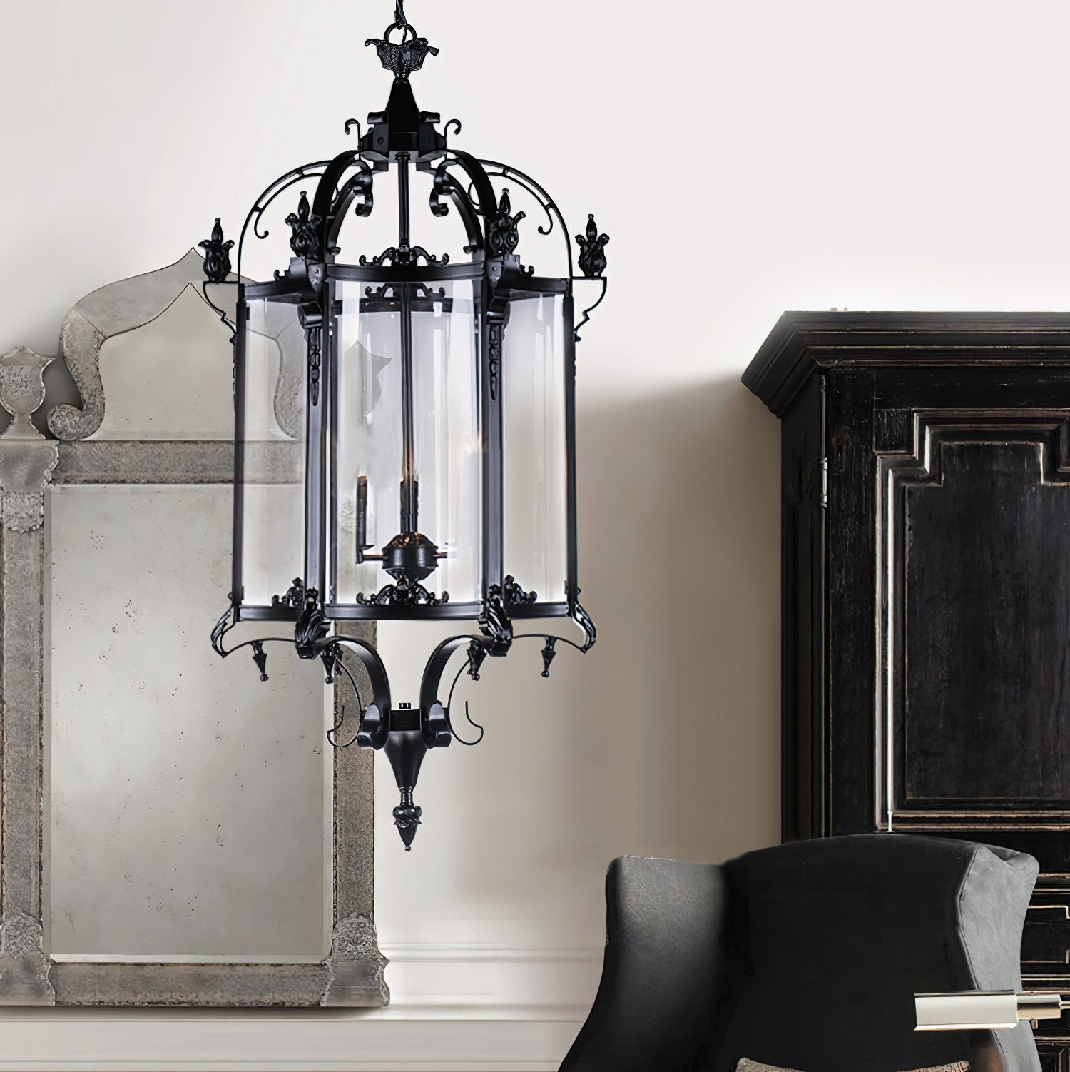 Ardorion Vintage Luxus Glas-Laternen-Kronleuchter-Letslighting