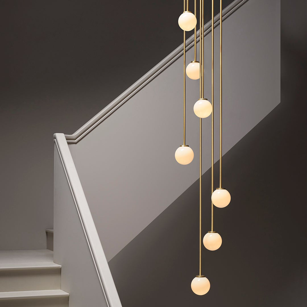Nyrinis Moderner Kronleuchter aus Messing und Glas-Letslighting