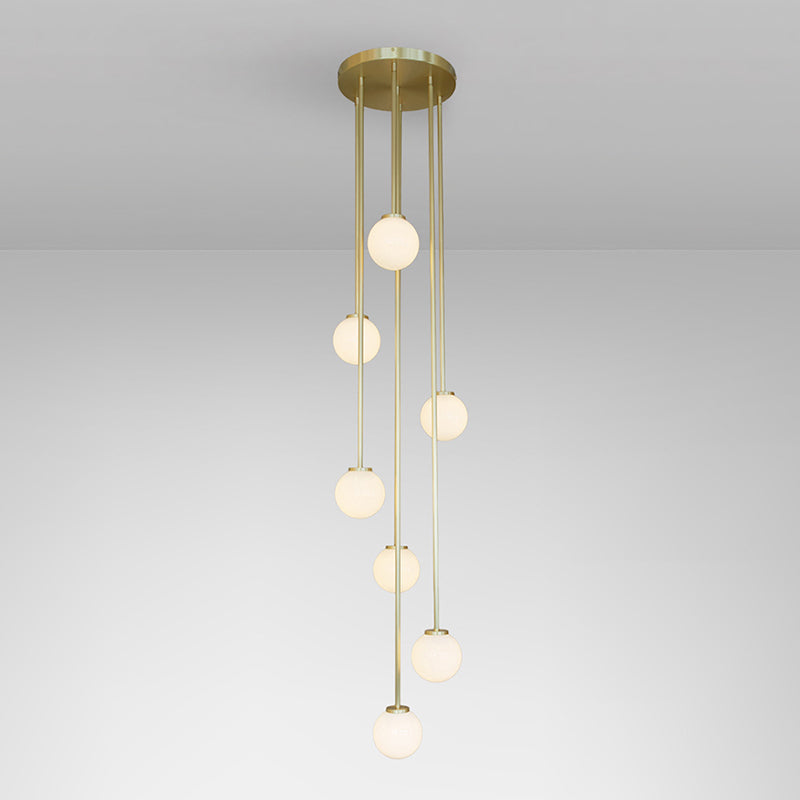 Nyrinis Moderner Kronleuchter aus Messing und Glas-Letslighting