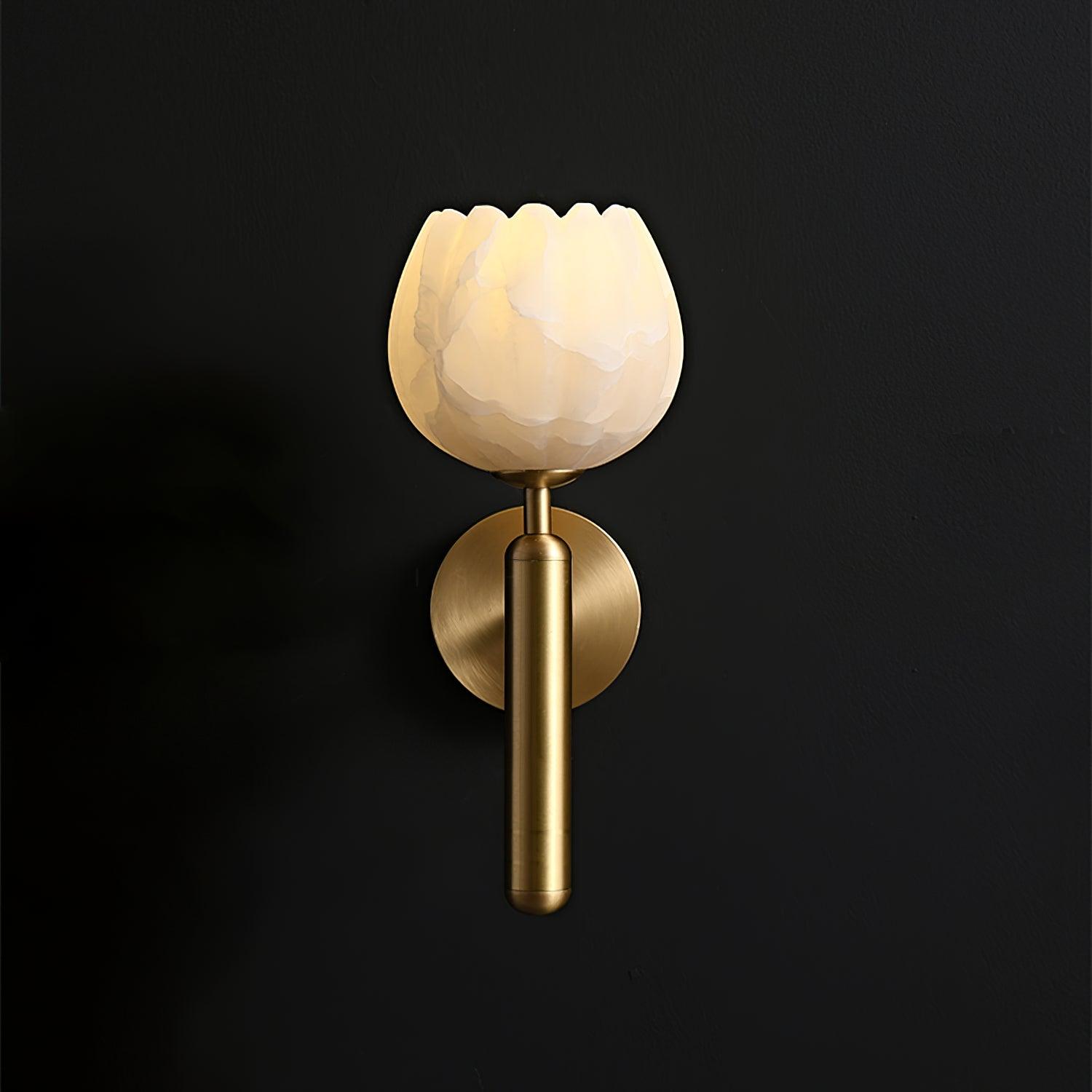 Ralin Alabaster-Blumen-Wandleuchte