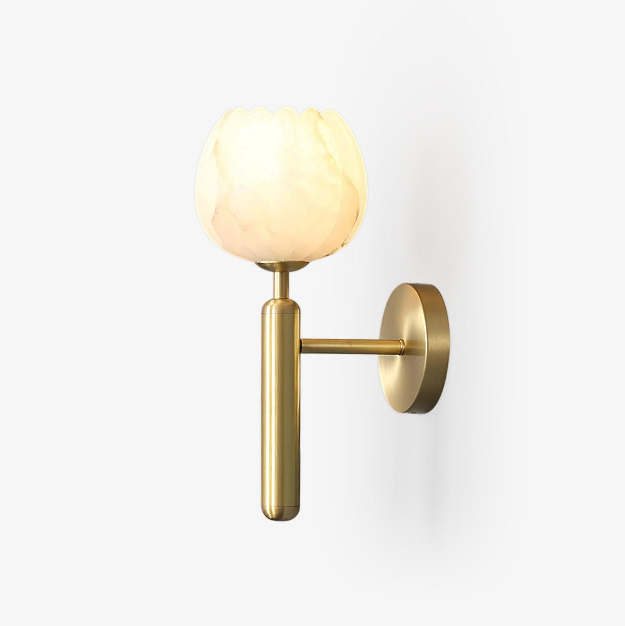 Ralin Alabaster-Blumen-Wandleuchte