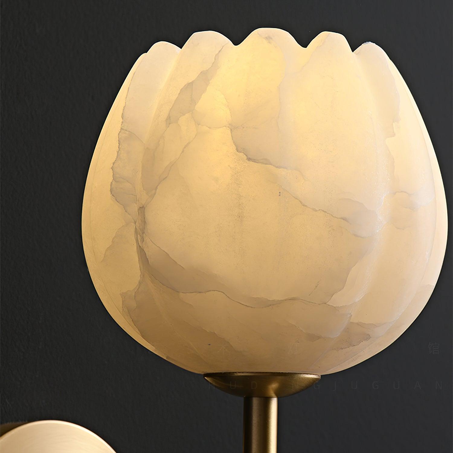 Ralin Alabaster-Blumen-Wandleuchte