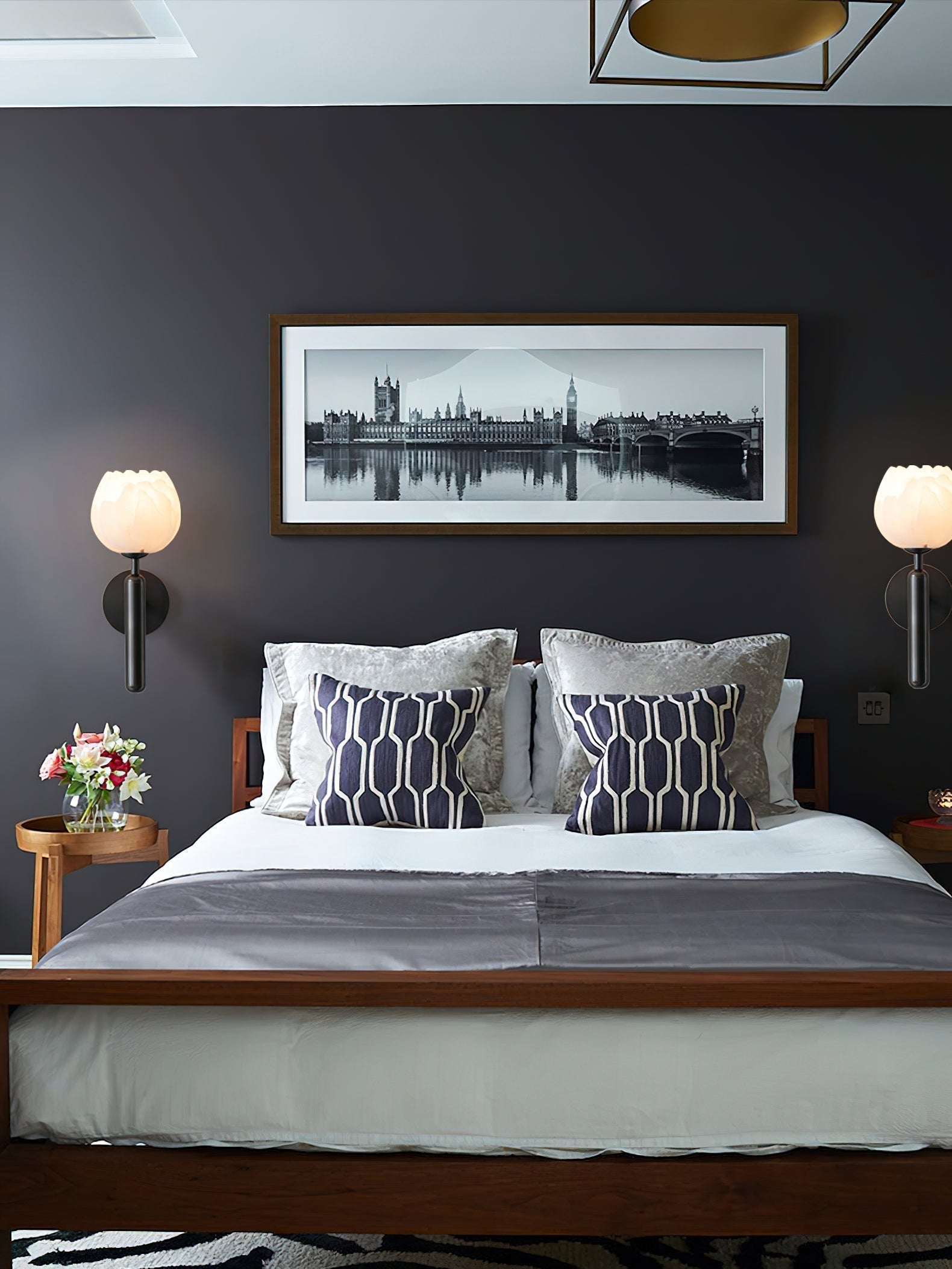 Orlaeila Modern Minimalist Brass Alabaster Wall Lamp - Letslighting