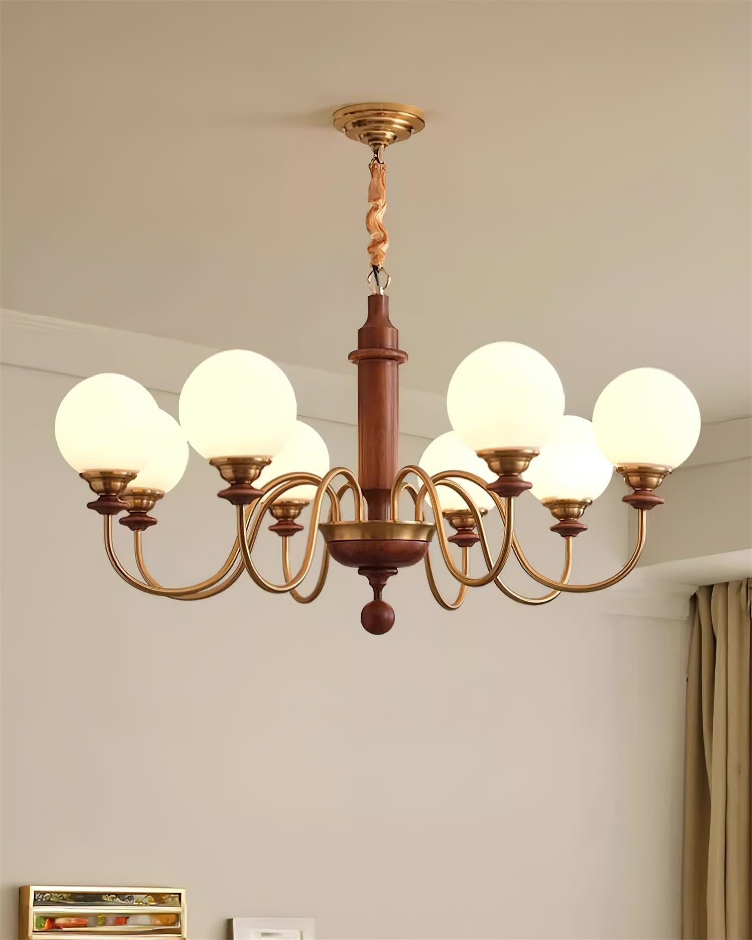 Lumivian 8-Flammiger Globus-Kronleuchter-Letslighting