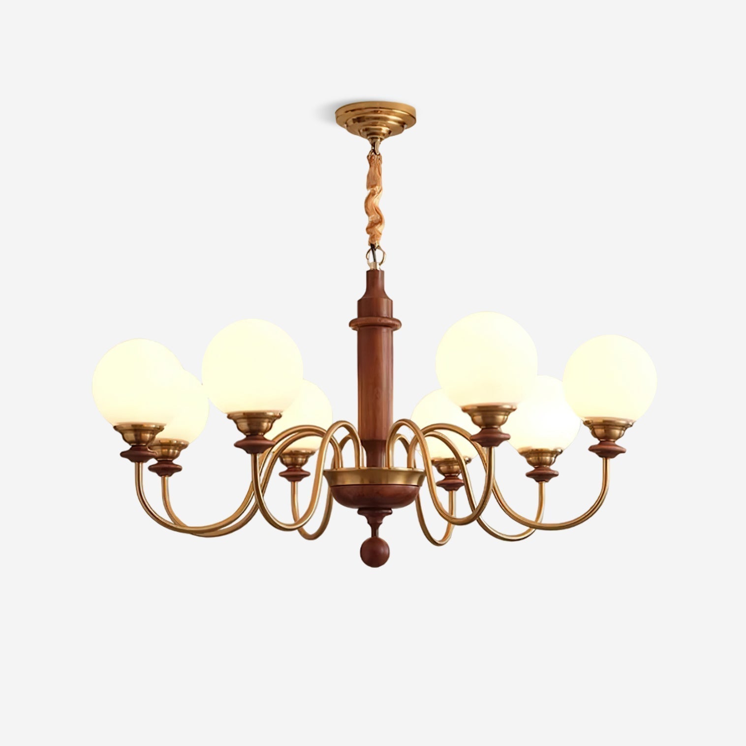Lumivian 8-Flammiger Globus-Kronleuchter-Letslighting