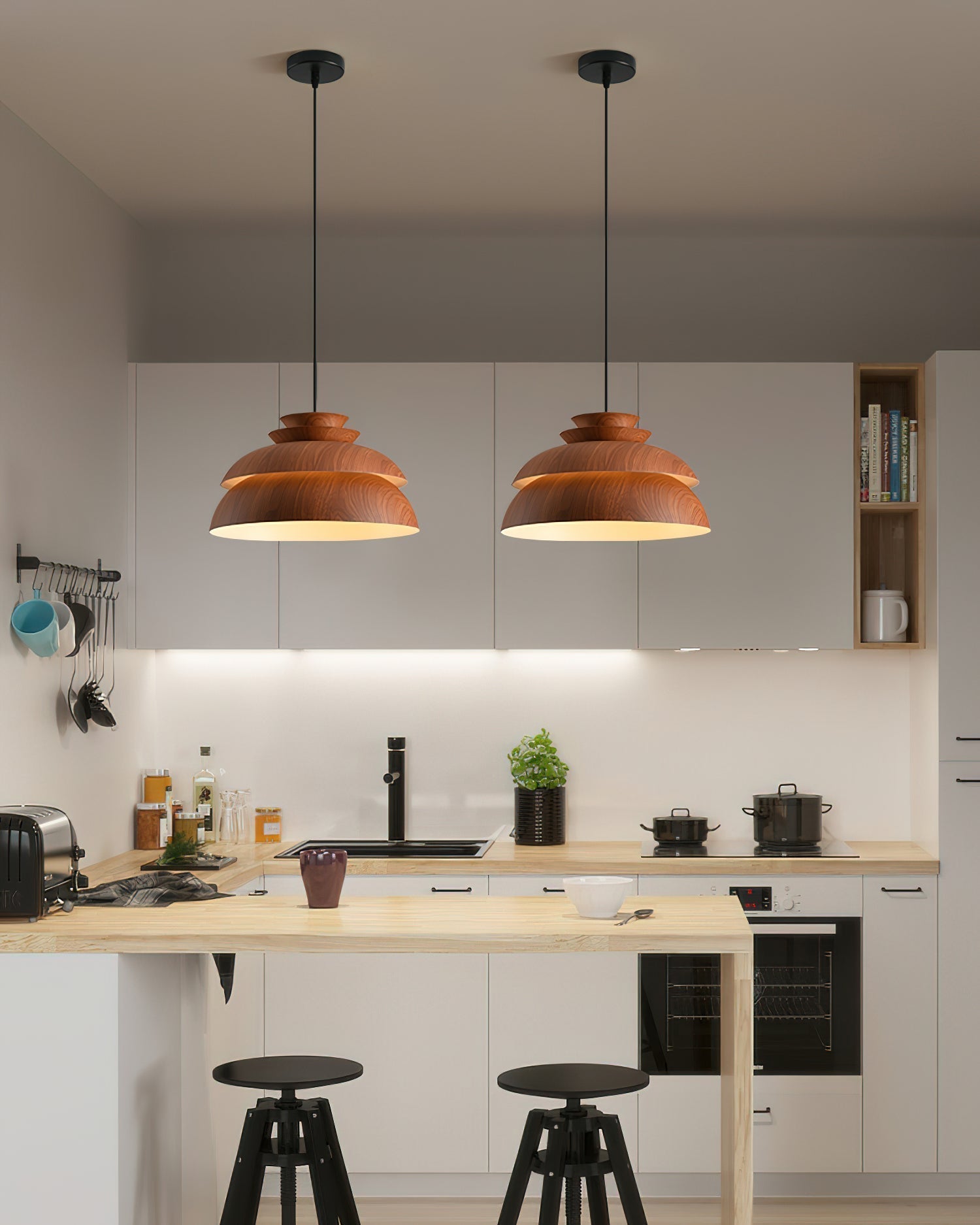 Pendelleuchte Geschichtete Kuppel Modern Minimalistisch-Letslighting