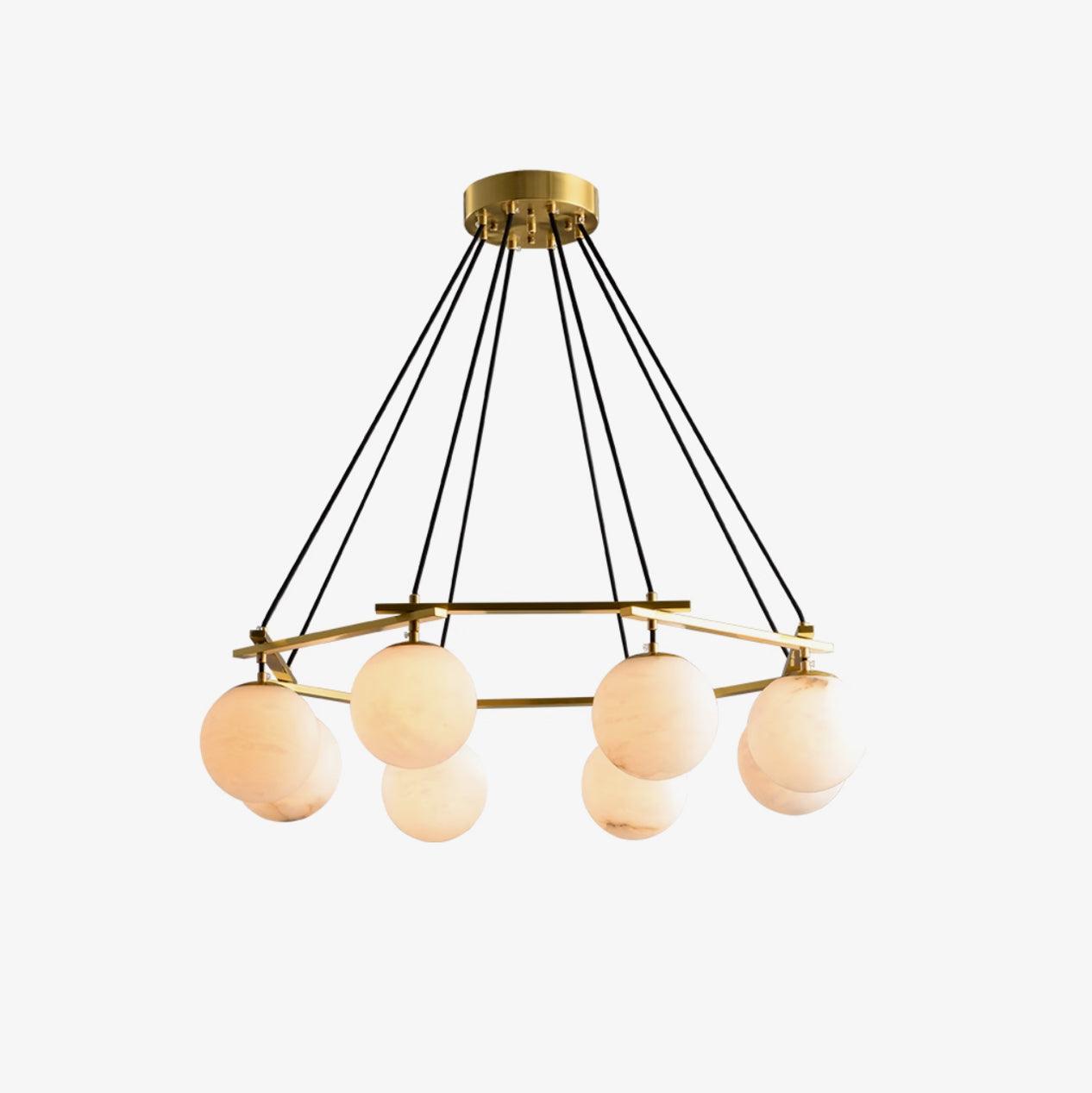 Lunara Alabaster Chandelier - Neutralighting