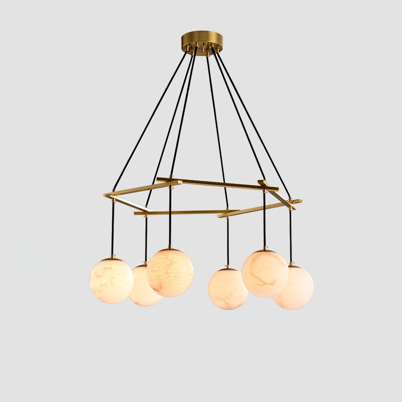 Lunara Alabaster Chandelier - Neutralighting