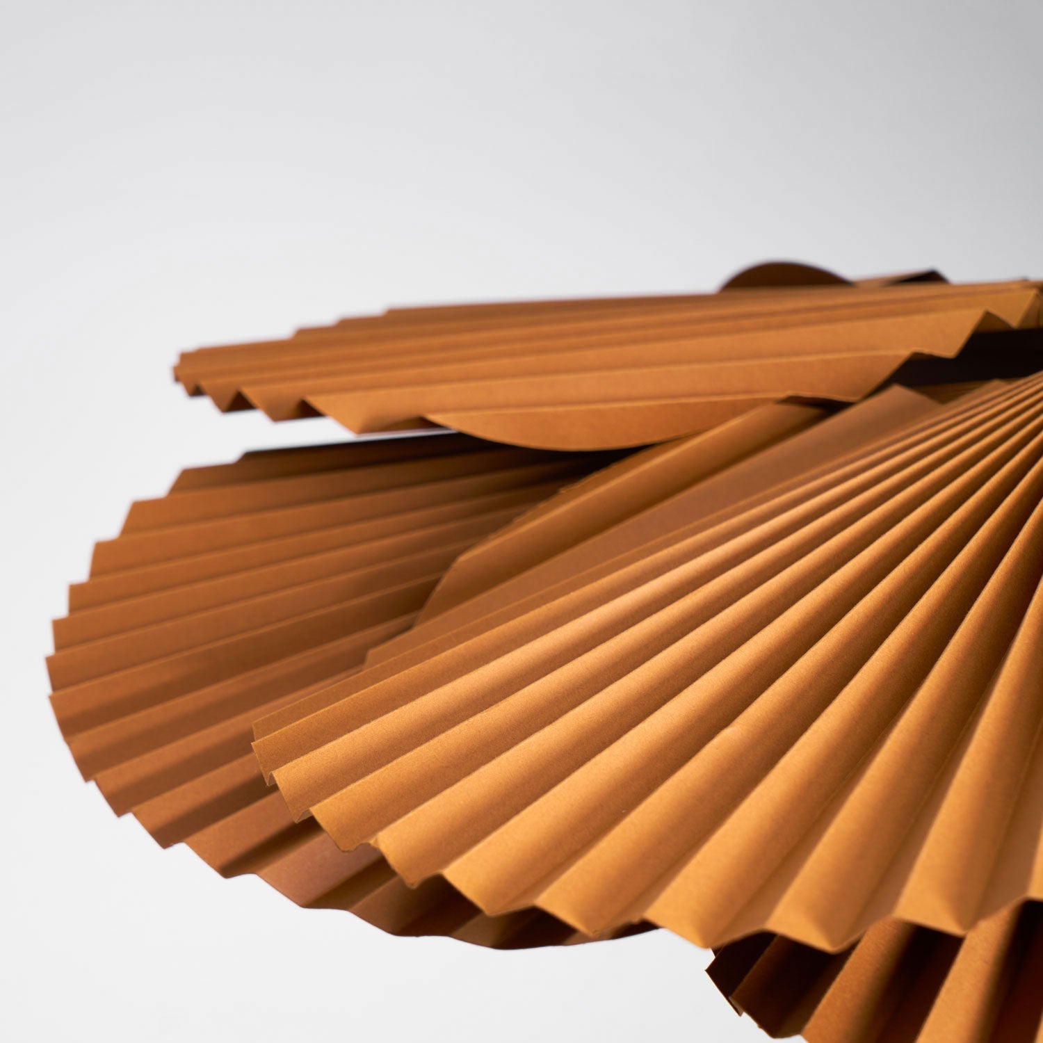 Pendant Light with Pleated Kraft Paper Petal Shade - Letslighting