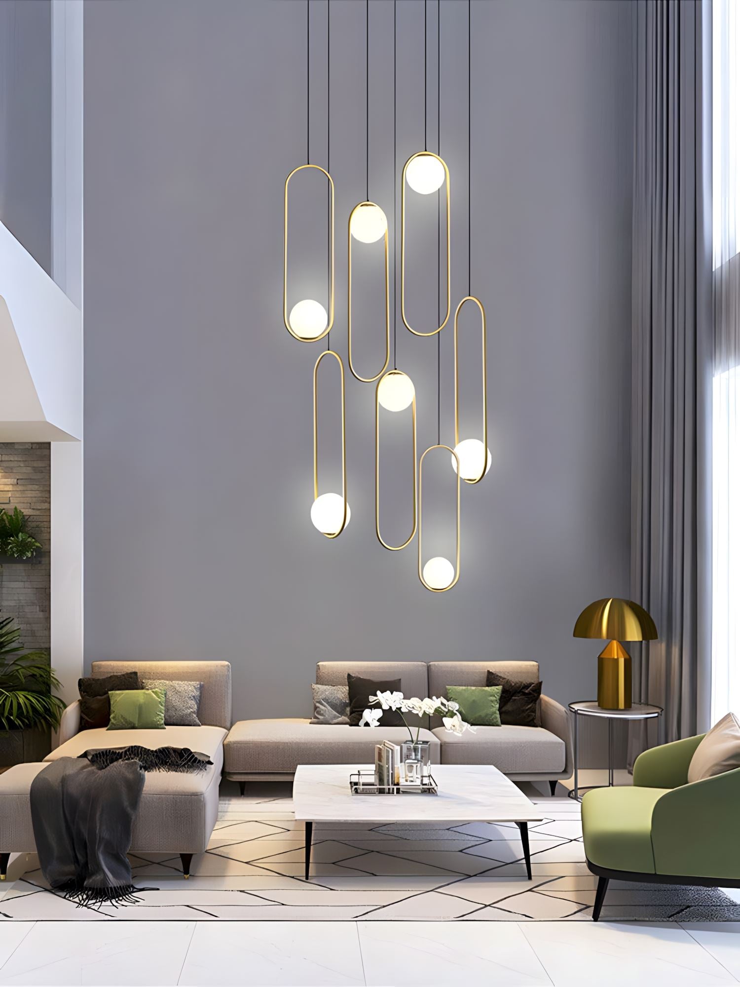 Lylorarae Kombination Glas Kronleuchter-Letslighting
