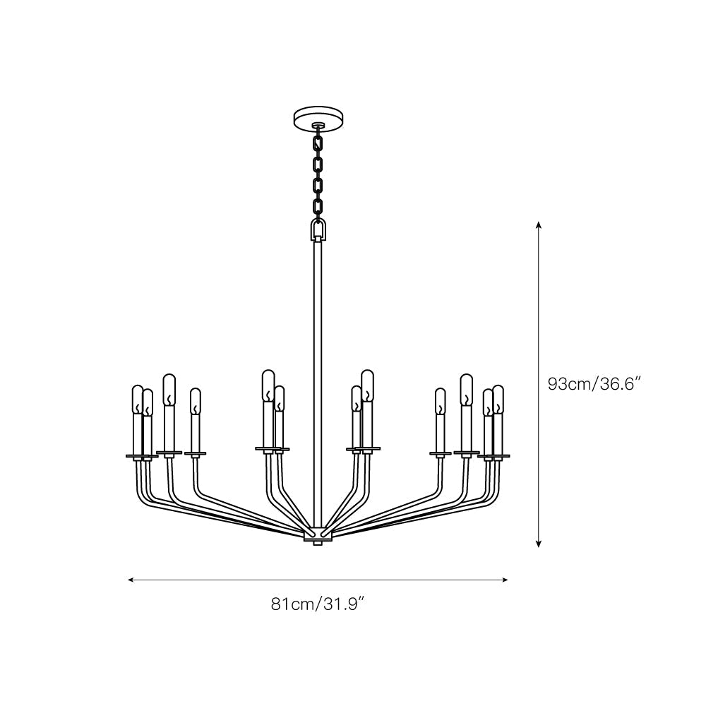 Cedorisra Vintage Industrie Kronleuchter-Letslighting