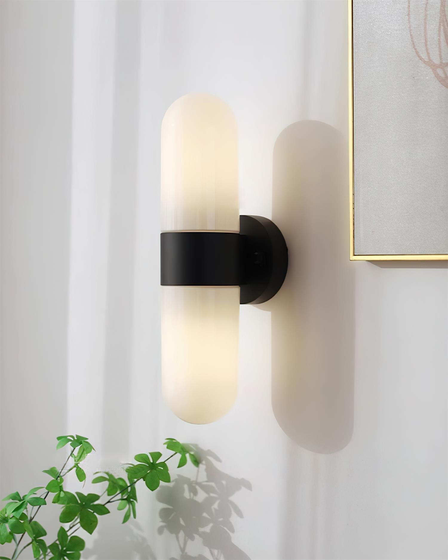 Wandleuchte Metall Glas Modern Minimalistisch Vertikal Wandleuchte Schlafzimmer-Letslighting