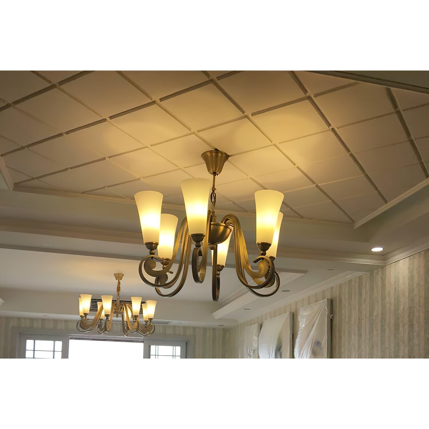 Ilsolen Messing Glas Postmodern Luxus Kronleuchter-Letslighting