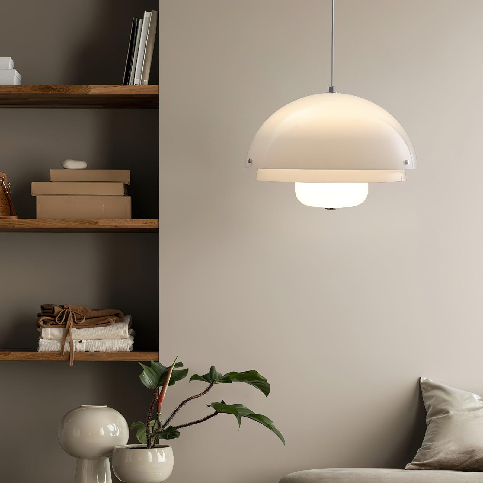 Cuthean Einzigartige Milchweiß-Glas-Anhängerlampe-Letslighting