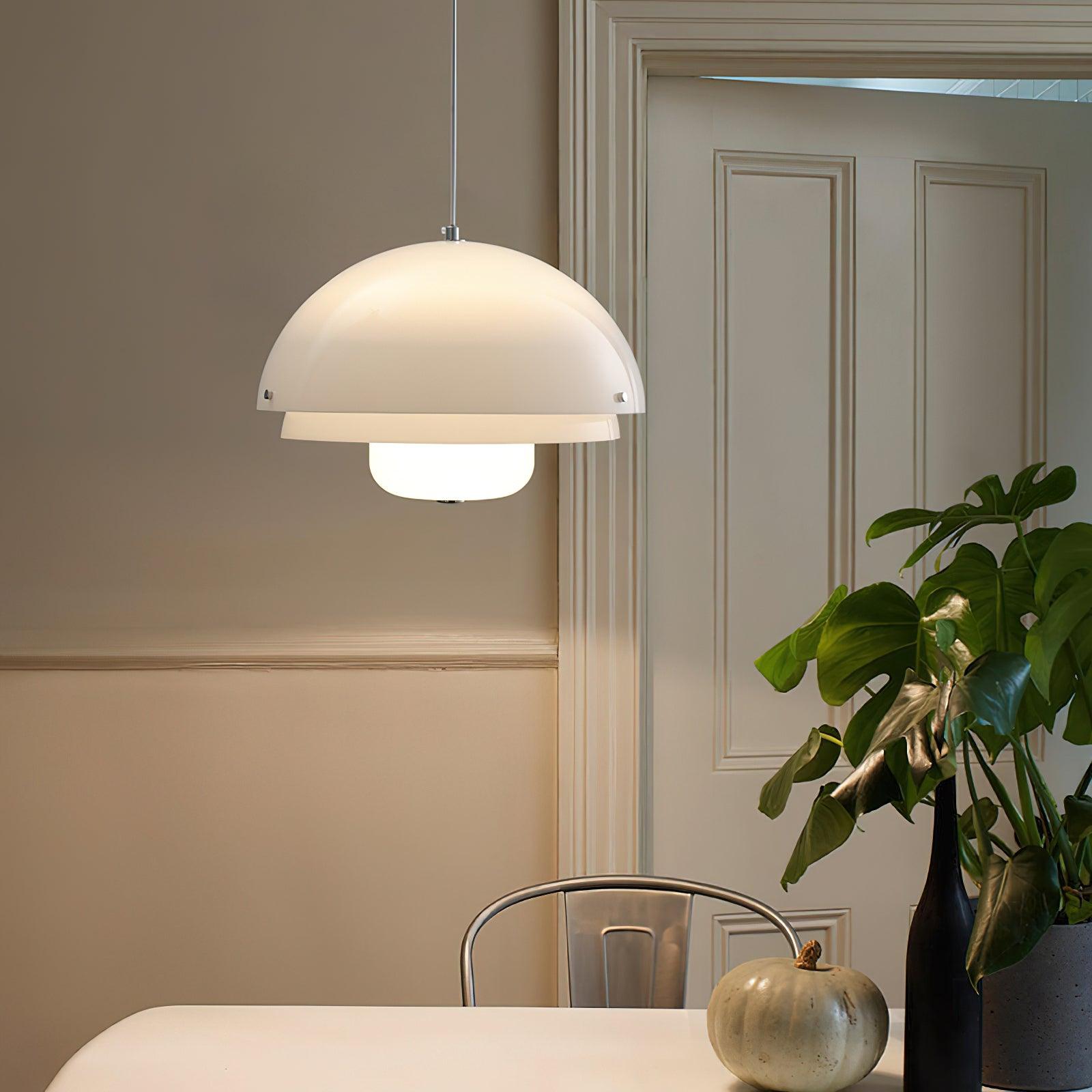 Cuthean Einzigartige Milchweiß-Glas-Anhängerlampe-Letslighting