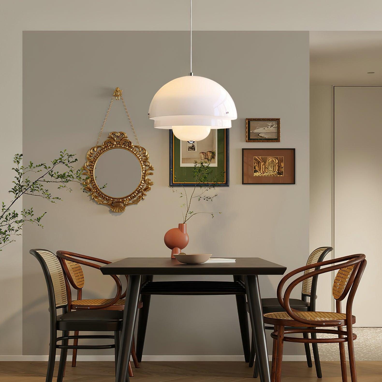 Cuthean Einzigartige Milchweiß-Glas-Anhängerlampe-Letslighting