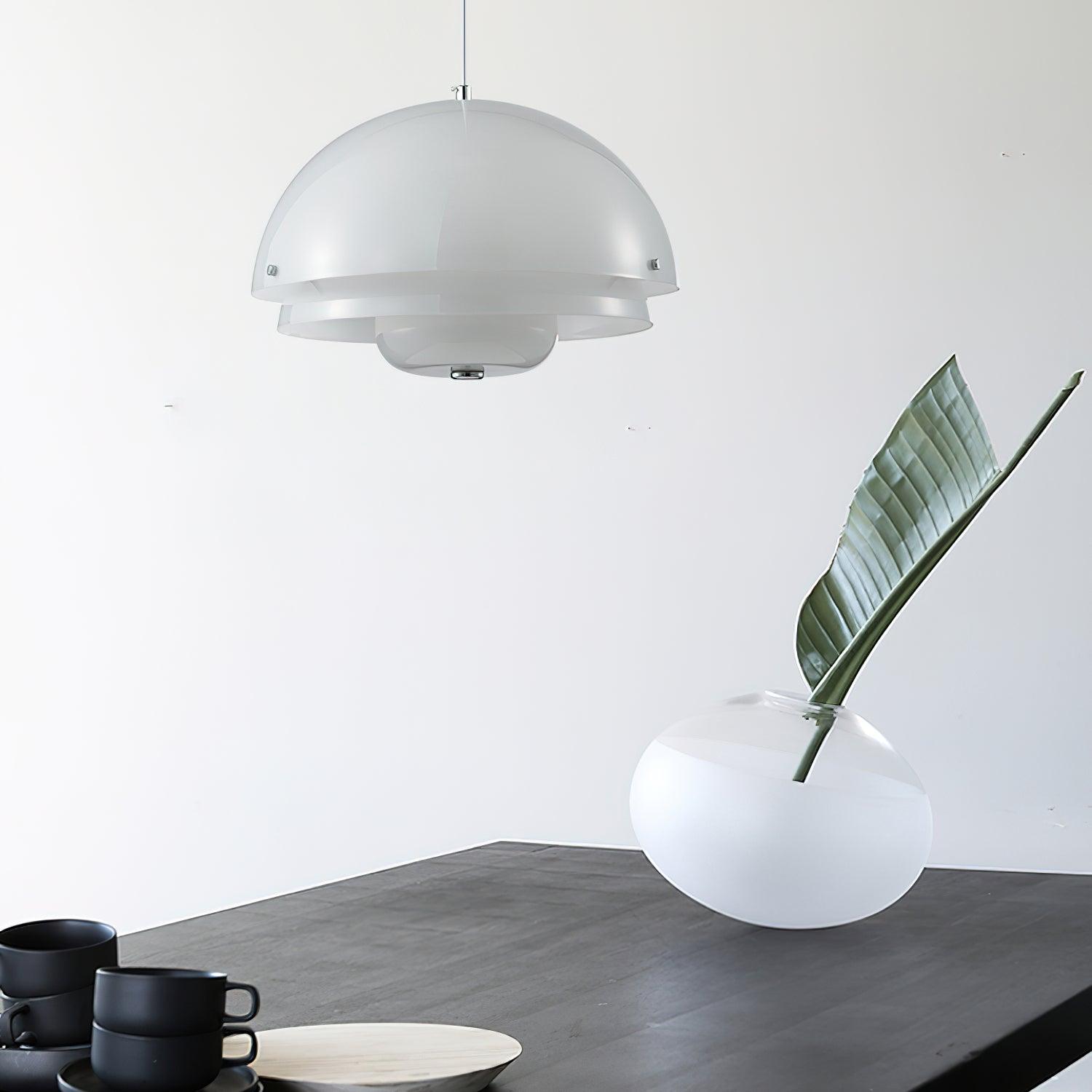 Cuthean Einzigartige Milchweiß-Glas-Anhängerlampe-Letslighting