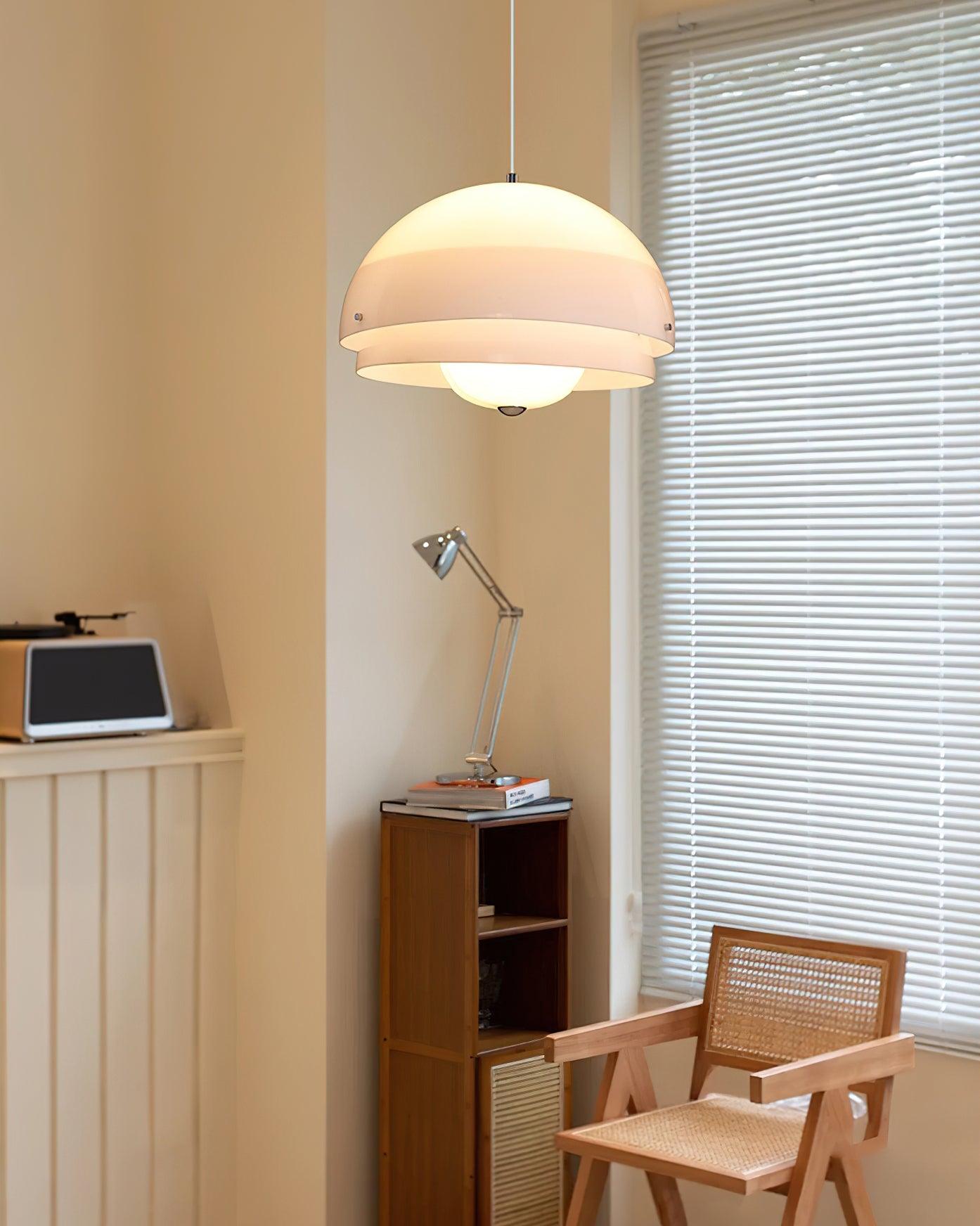 Cuthean Einzigartige Milchweiß-Glas-Anhängerlampe-Letslighting