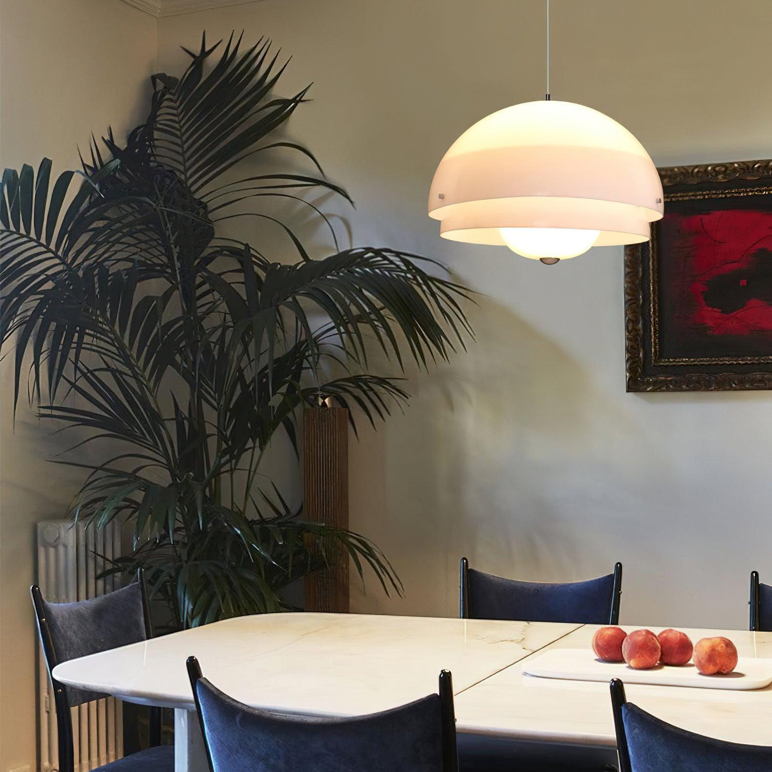 Cuthean Einzigartige Milchweiß-Glas-Anhängerlampe-Letslighting