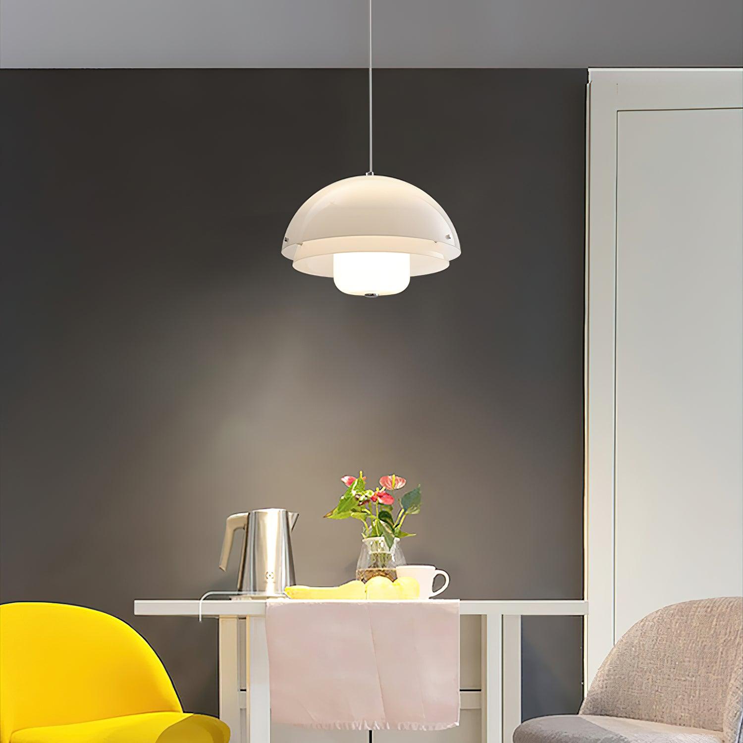 Cuthean Einzigartige Milchweiß-Glas-Anhängerlampe-Letslighting