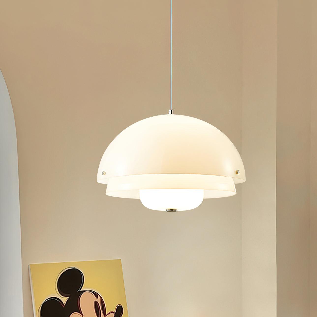 Cuthean Einzigartige Milchweiß-Glas-Anhängerlampe-Letslighting