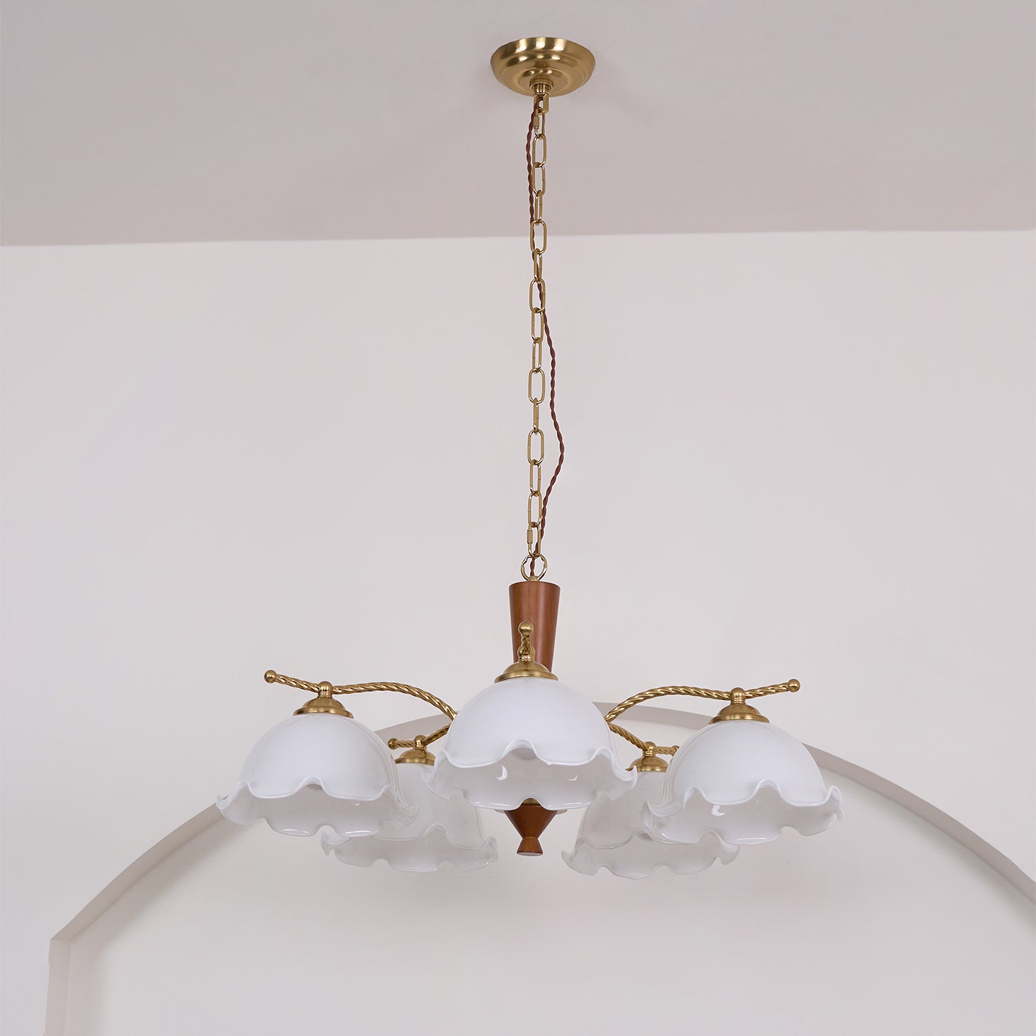 Daisy Eleganter Vintage-Glas-Kronleuchter-Letslighting