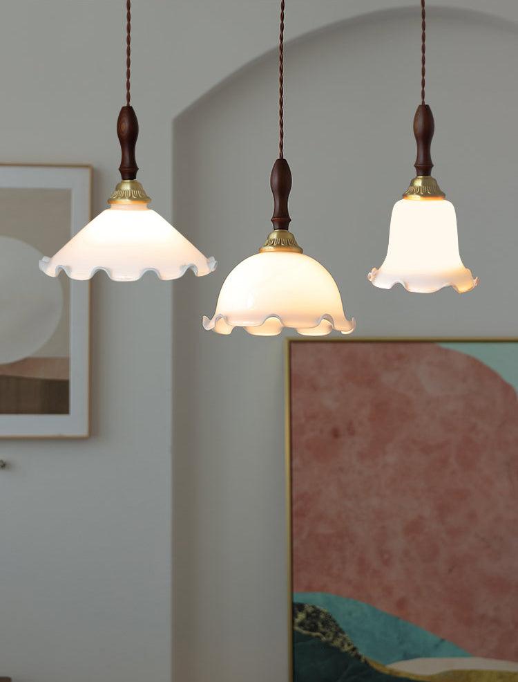 Floria Milchig Blume Pendelleuchte Leuchte-Letslighting