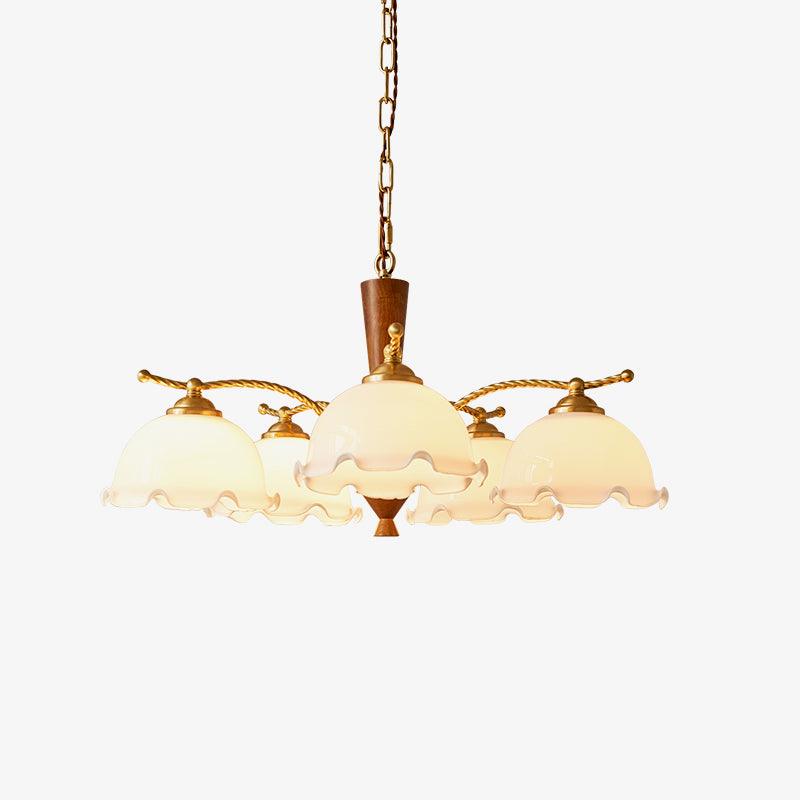 Daisy Eleganter Vintage-Glas-Kronleuchter-Letslighting