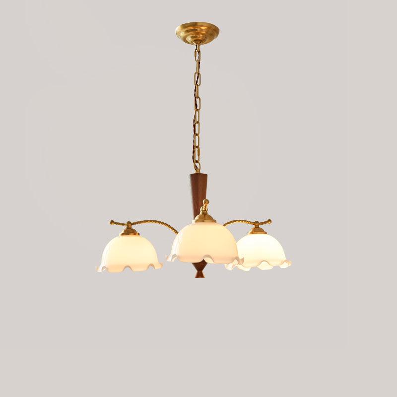 Daisy Eleganter Vintage-Glas-Kronleuchter-Letslighting
