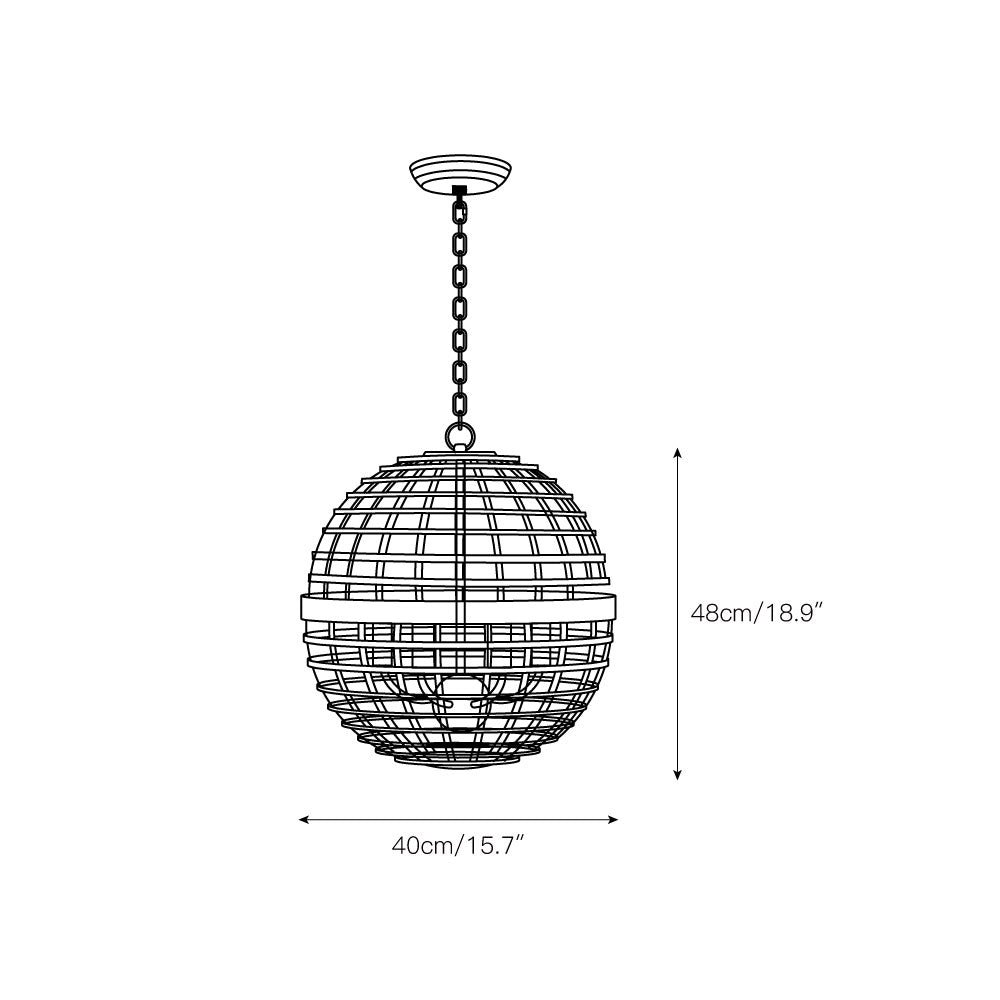 Virinia Kugel Pendelleuchte-Letslighting