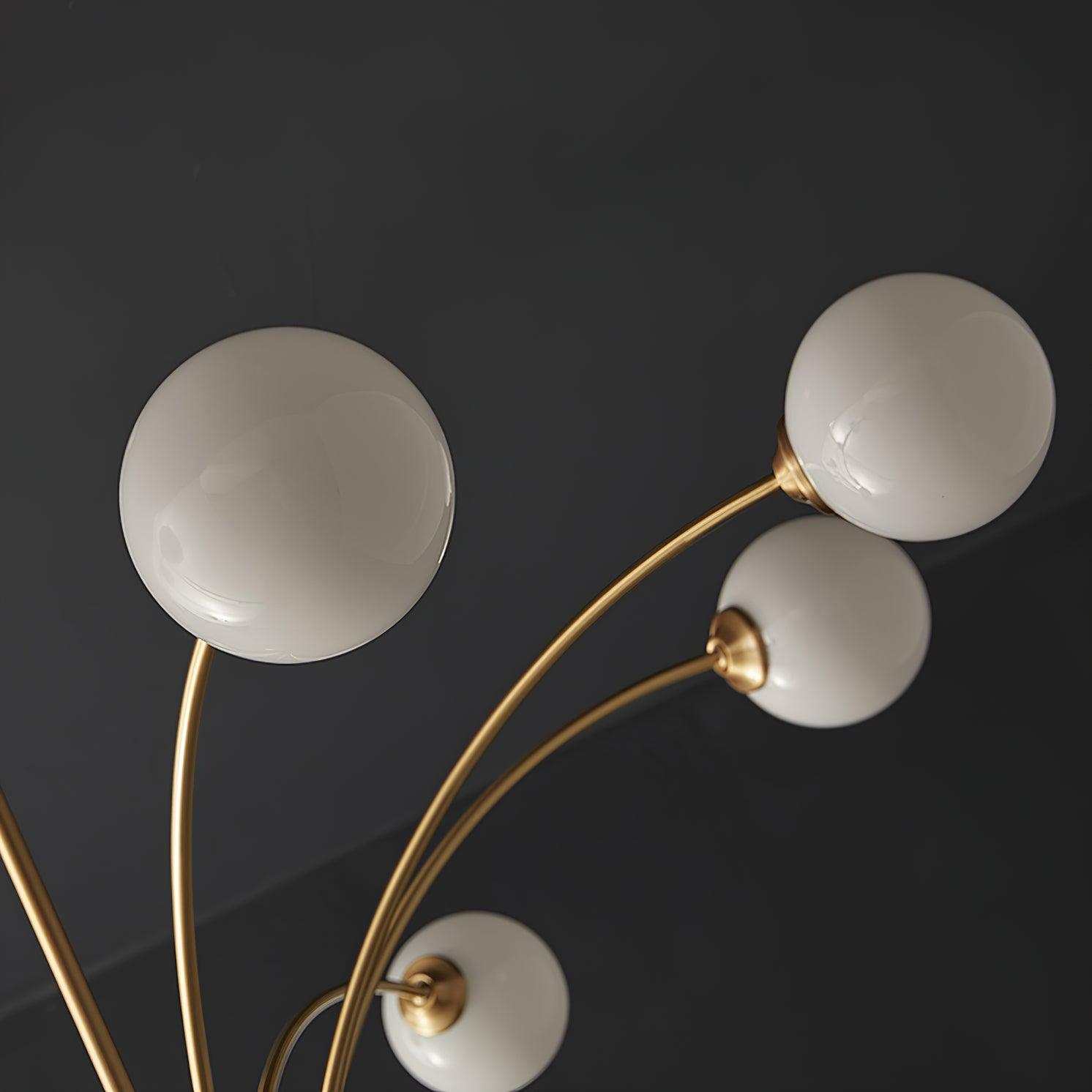 Lustra Eleganter Kronleuchter Gebogene Arme Messing-Letslighting