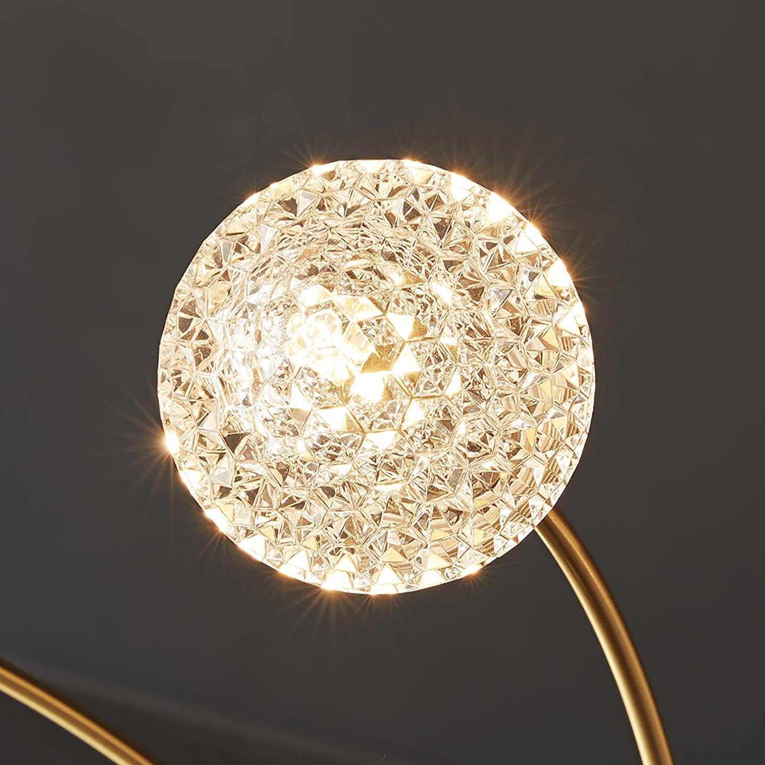 Lustra Eleganter Kronleuchter Gebogene Arme Messing-Letslighting