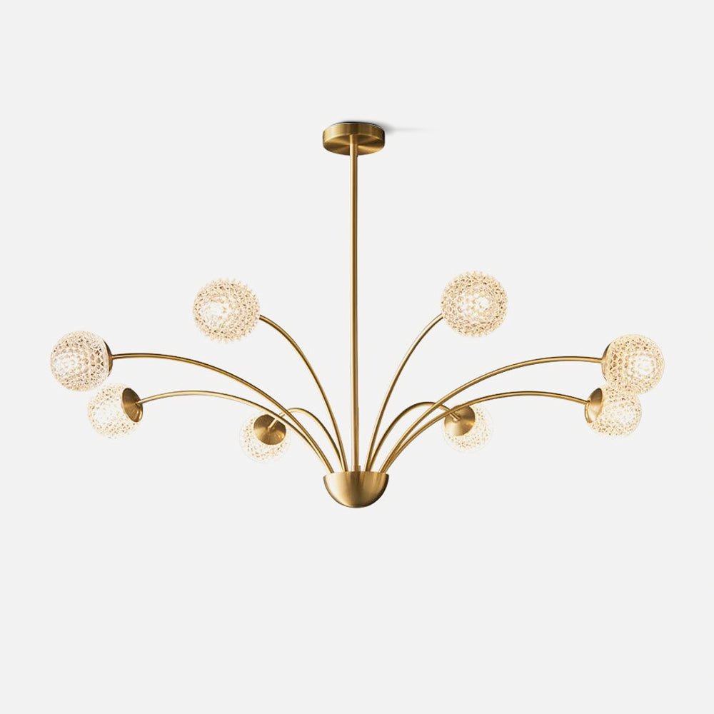 Lustra Eleganter Kronleuchter Gebogene Arme Messing-Letslighting