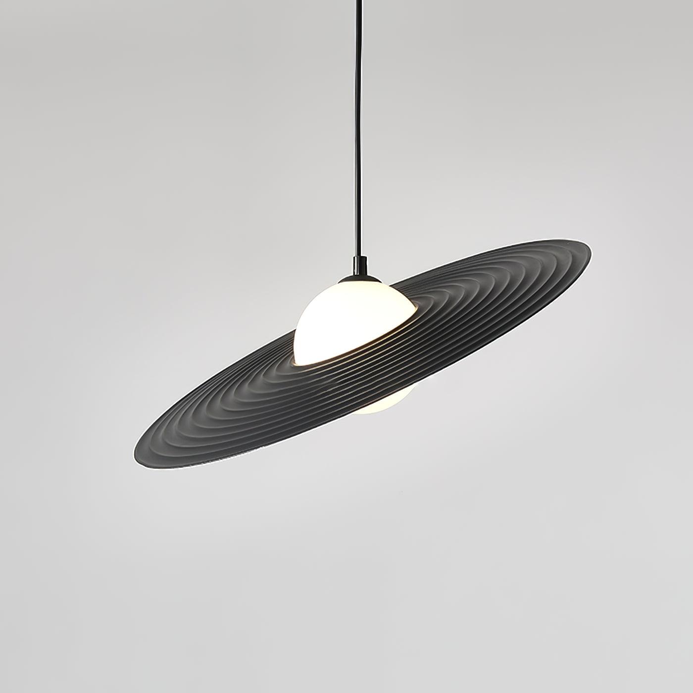 Lustra Pendelleuchte PE Plate Weiß und Schwarz-Letslighting