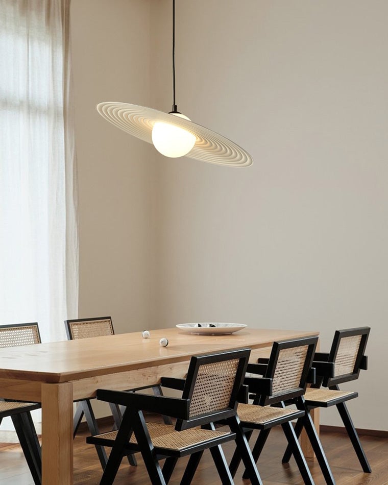 Lustra Pendelleuchte PE Plate Weiß und Schwarz-Letslighting