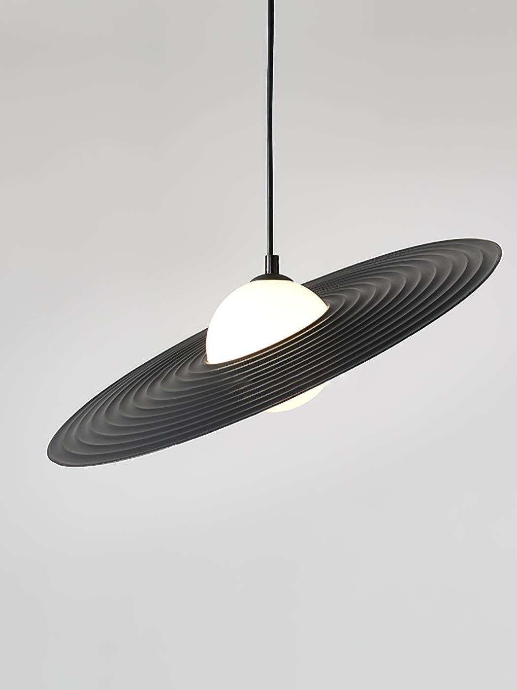 Lustra Pendelleuchte PE Plate Weiß und Schwarz-Letslighting