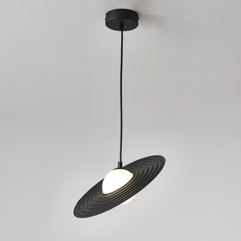 Lustra Pendelleuchte PE Plate Weiß und Schwarz-Letslighting
