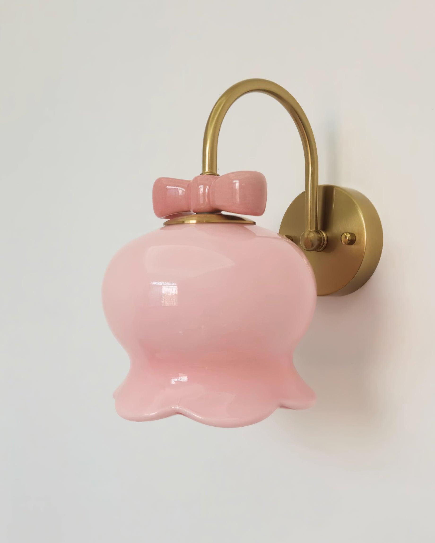 Wandleuchte Schleife Akzent Glocken Glas Schirm Verspielt Modern Kinderzimmer-Letslighting