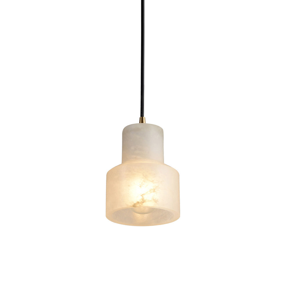 Syphae Modern Minimalist Brass Alabaster Pendnat Light - Letslighting